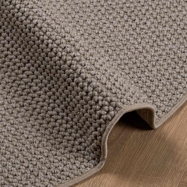 Inomhusmatta LUGO Kräm och Taupe Ø 160 CM Polyester