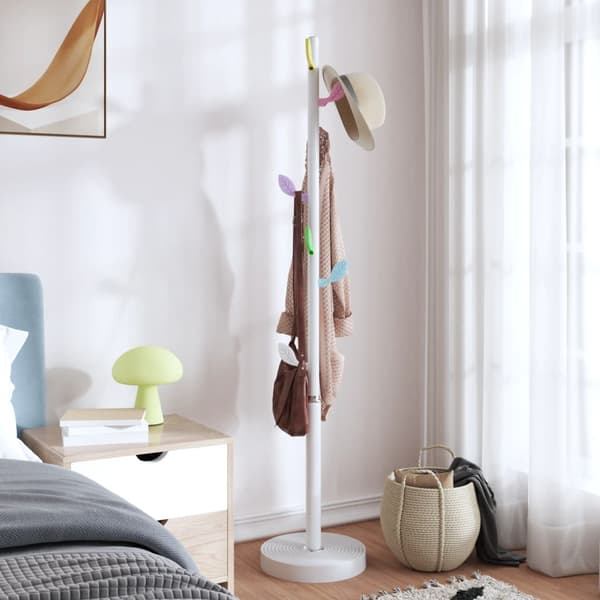 Klädställning vit 172 cm pulverlackerat järn