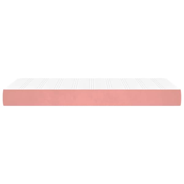 Pocketresårmadrass medium rosa 80x210x20 cm sammet
