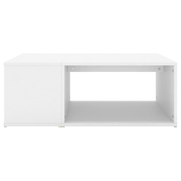 Soffbord vit 90x67x33 cm konstruerat trä