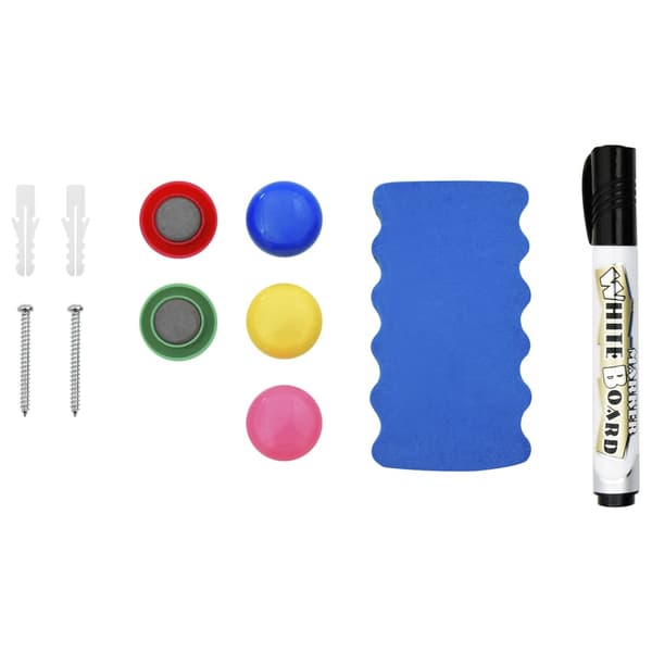 Magnetisk whiteboard vit 110x60 cm stål