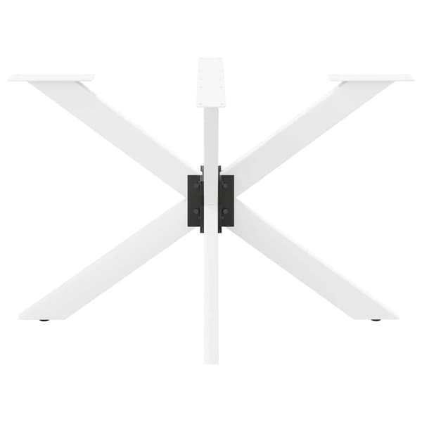Matbordsben spindelformad vit 120x68x(72-73) cm stål