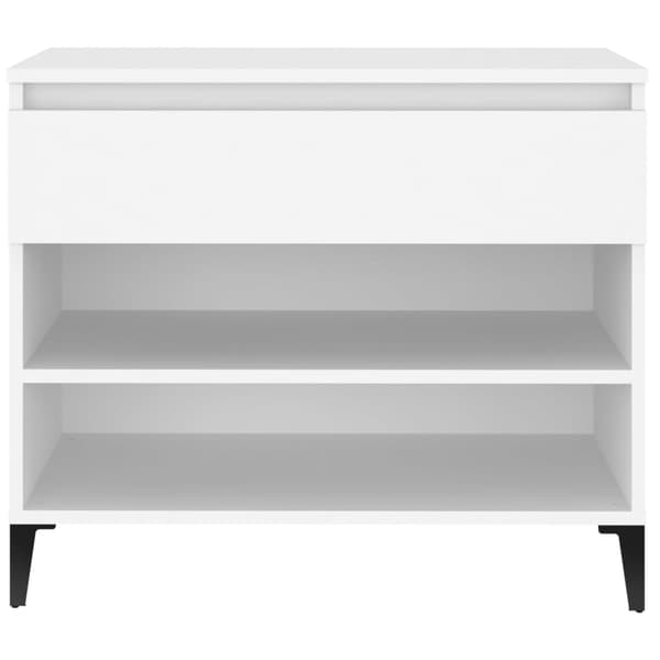 Skoskåp vit 70x36x60 cm konstruerat trä