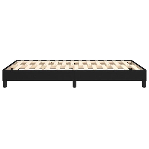 Boxspring-sängram svart 120x200 cm tyg