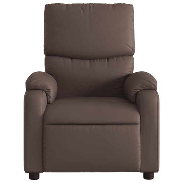 Reclinerfåtölj brun konstläder