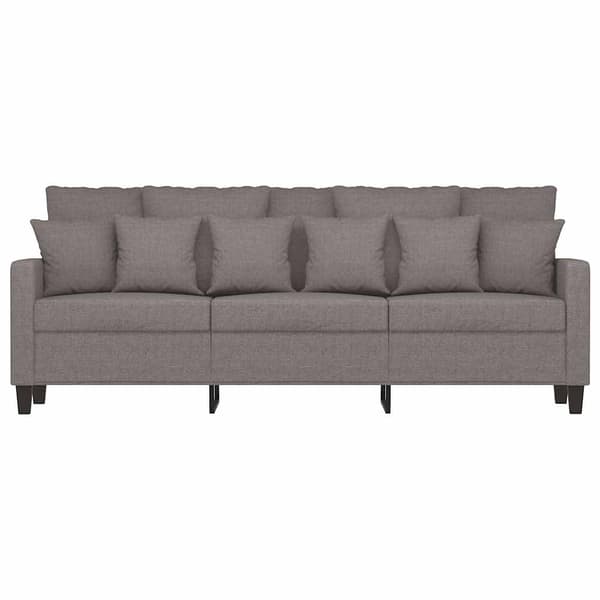 3-sitssoffa taupe 180 cm tyg