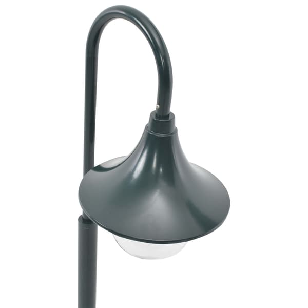 Lyktstolpe för trädgård E27 120 cm aluminium mörkgrön