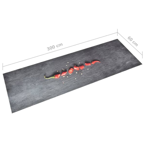 Köksmatta maskintvättbar peppar 60x300 cm
