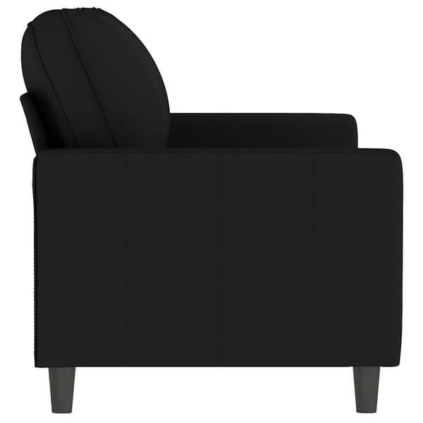 Soffa 2-sits svart 140 cm sammet