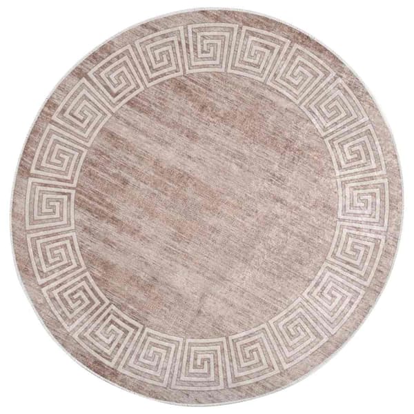 Matta tvättbar 120 cm beige