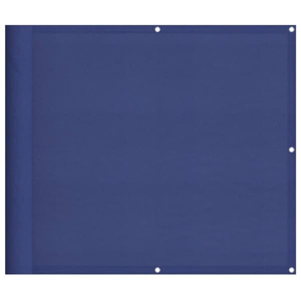 Balkongskärm blå 90x1000 cm 100% polyester oxford