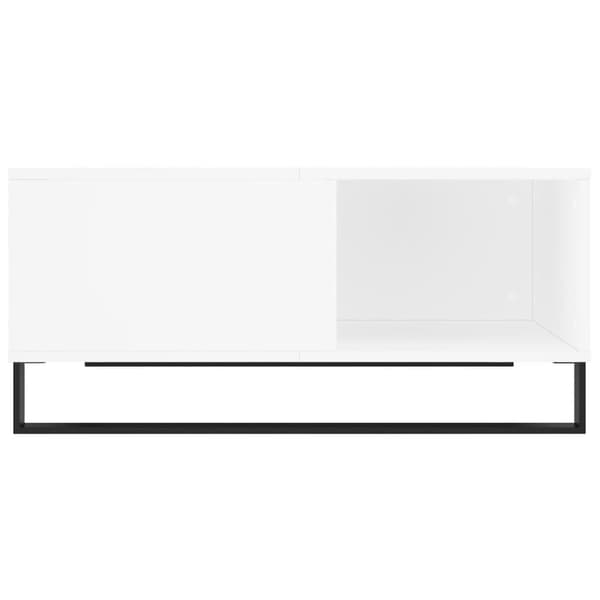 Soffbord vit 80x80x36,5 cm konstruerat trä