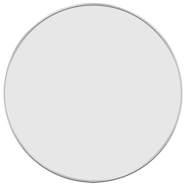 Väggspegel silver Ø 50 cm rund