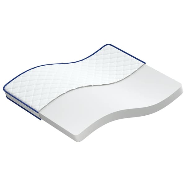 Memoryskummadrass vit 140x190x17 cm mjuk