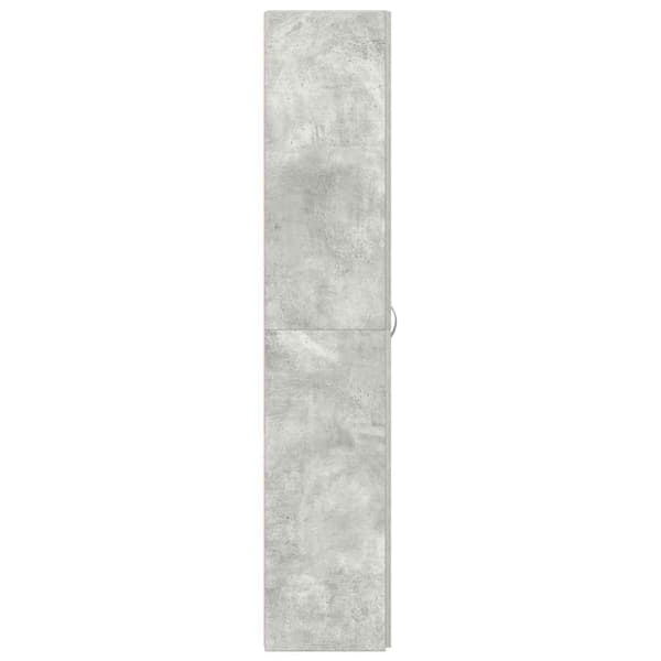Skoskåp 80 x 35.5 x 180 cm Konstruerat trä Grå