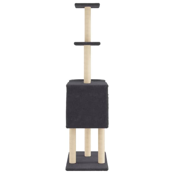 Klösträd med sisalpelare mörkgrå 145 cm