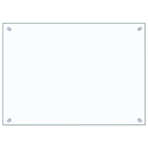 Stänkskydd transparent 70x50 cm härdat glas