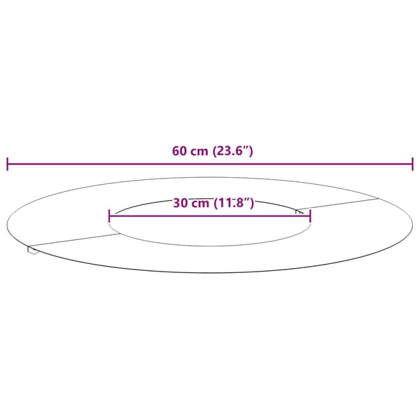 lämplig för Flat trädring Rostig Ø30/60 cm