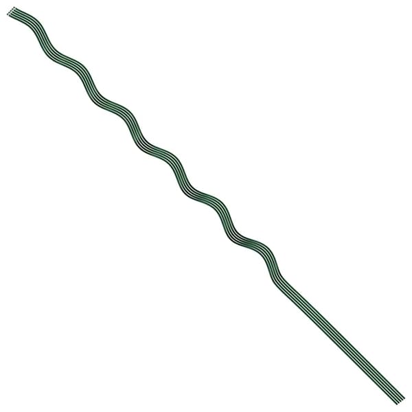 Växtstöd 5 pcs Grön 150 x 0,6 x 0,6 cm Stål