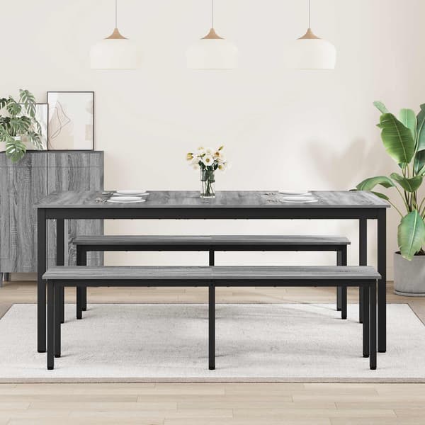 Matbord 180 x 90 x 75 cm Konstruerat trä Rektangulär