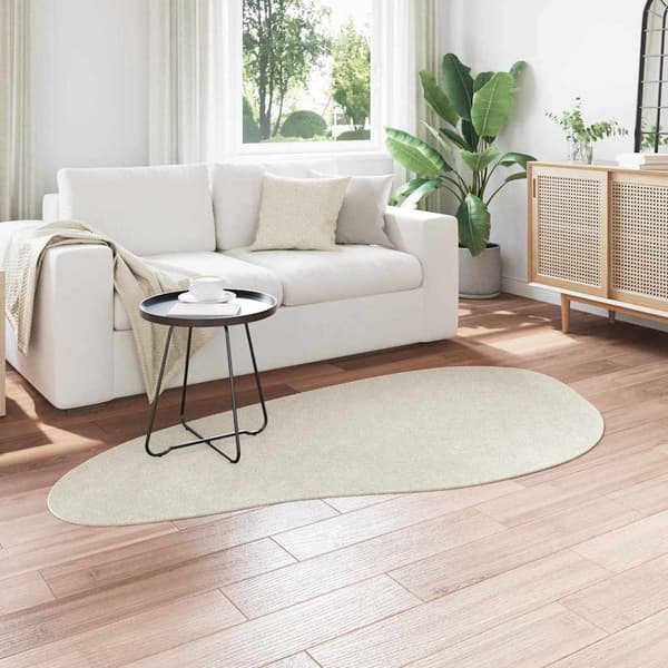 Matta HUARTE Gräddvit 100 x 200 cm Polyester