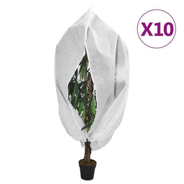 Fiberdukar med blixtlås 10 st 70 g/m² 1,2x1,8 m