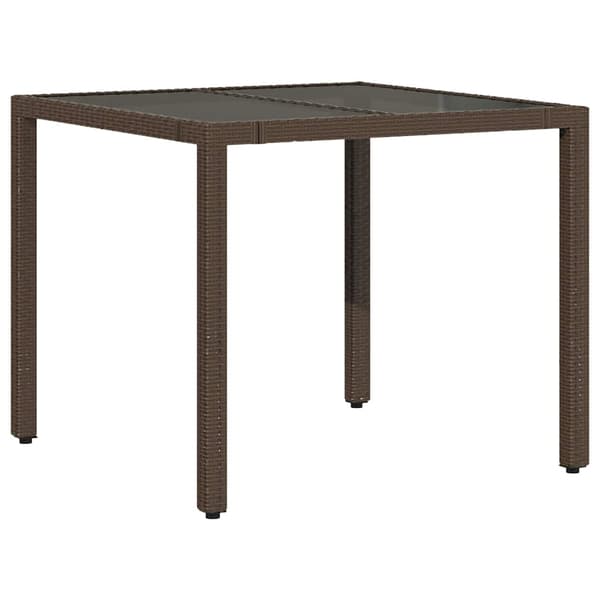 Caféset med dynor 3 delar brun konstrotting