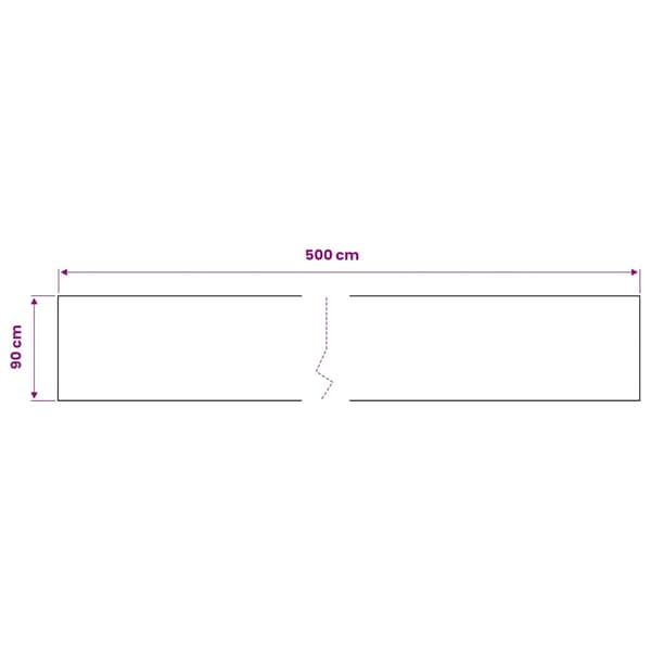 Dekorplast 2 st vit 500x90 cm PVC