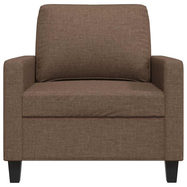 Fåtölj brun 60 cm tyg