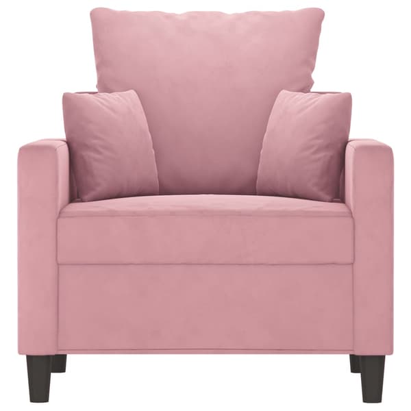 Fåtölj Rosa 60 cm sammet