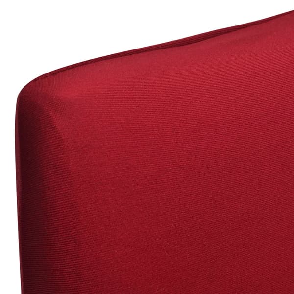 Stolsöverdrag rak modell stretch 6 st vinröd