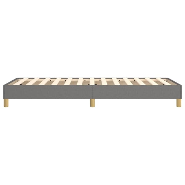 Boxspring-sängram mörkgrå 80x200 cm tyg