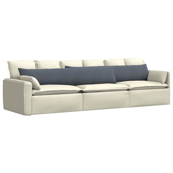 Sofakuddar 2 pcs Mörkgrå 200 x 40 cm Kordread tyg