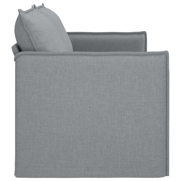 Soffa Ljusgrå 196 x 82 x 85 cm tyg