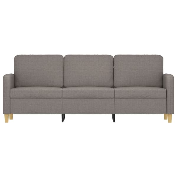3-sitssoffa taupe 180 cm tyg