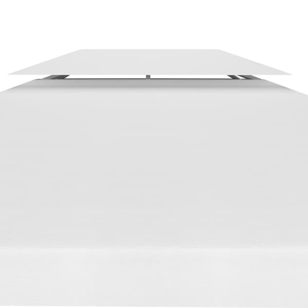 Paviljongtak med ventilering 310 g/m² 4x3 m vit