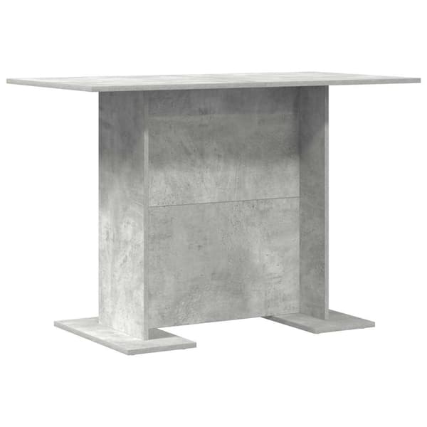 Matbord 110 x 60 x 75 cm Konstruerat trä Betonggrå Rektangulär