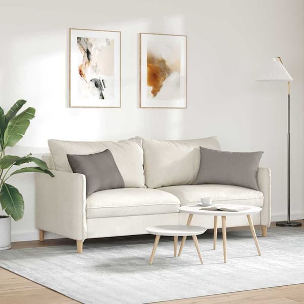Sofakuddar 2 pcs Taupe 60 x 40 cm tyg