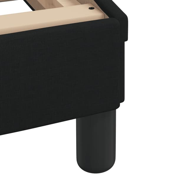 Bed with Mattress "Dover" Black 90x200 cm Fabric