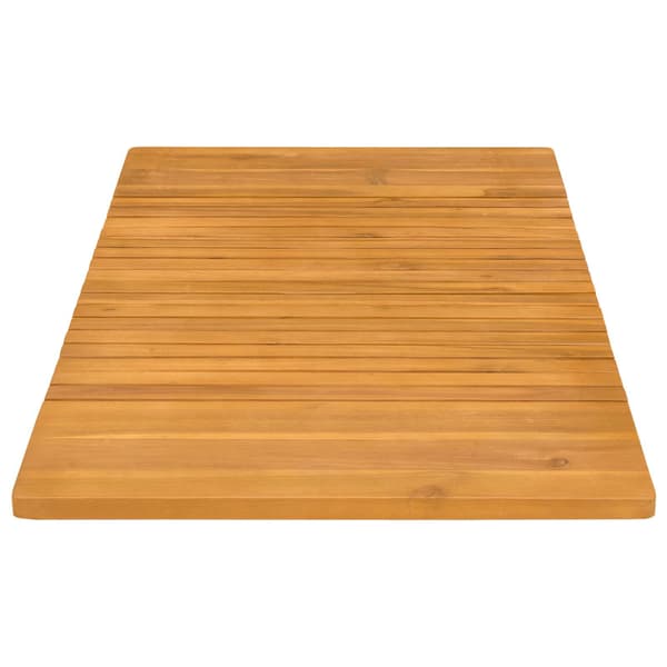 Badmatta Enfärgad Brun 100 x 55 cm trä