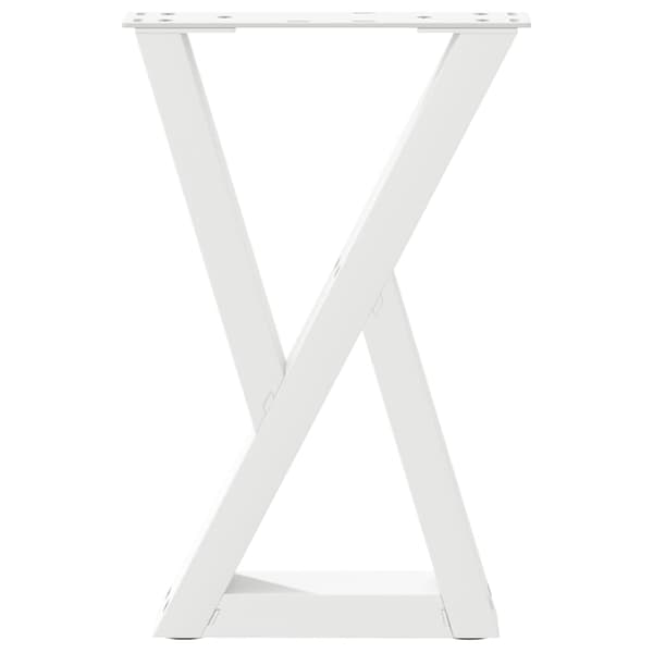 Soffbordsben 2 st vita 28x(42-43,3) cm stål