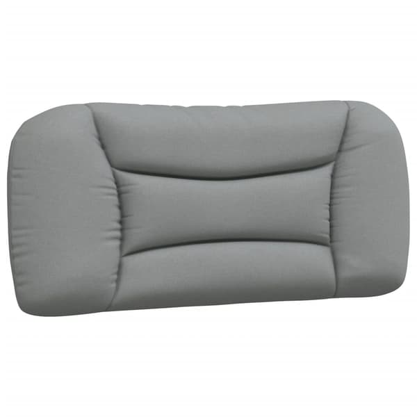 Bed with Mattress "Hvar" Light Grey 80x200 cm Fabric