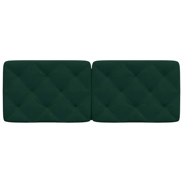 Headboard Cushion Dark Green 120 cm Velvet