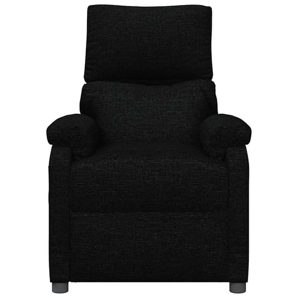 Massagefåtölj svart tyg