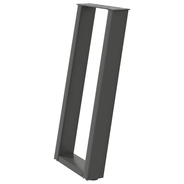 Konsolbordsben U-formade 2 st antracit 38x(72-73) cm stål