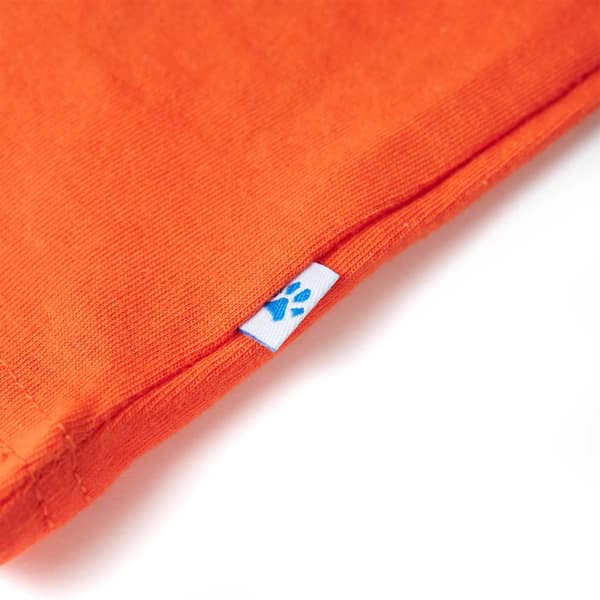 T-shirt för barn mörk orange 128