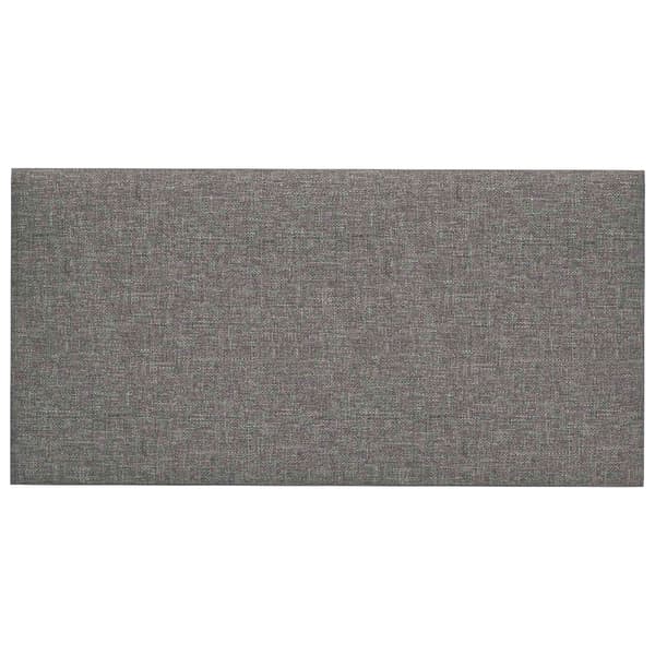 Väggsänggavel 12 pcs Ljusgrå 60 x 30 cm tyg