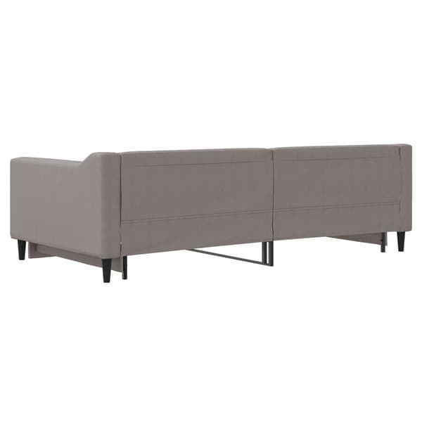 Dagbädd utdragbar taupe 100x200 cm tyg