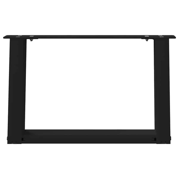 Soffbordsben U-formade 2 st svarta 50x(30-31) cm stål
