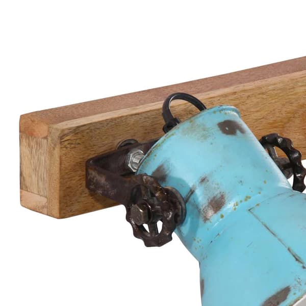 Vägglampa 25 W nött blå 45x25 cm E27